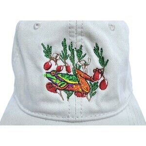 Red Eyed Treefrog Embroidered Cap Hat Amphibian Khaki Tropical Rainforest Jungle